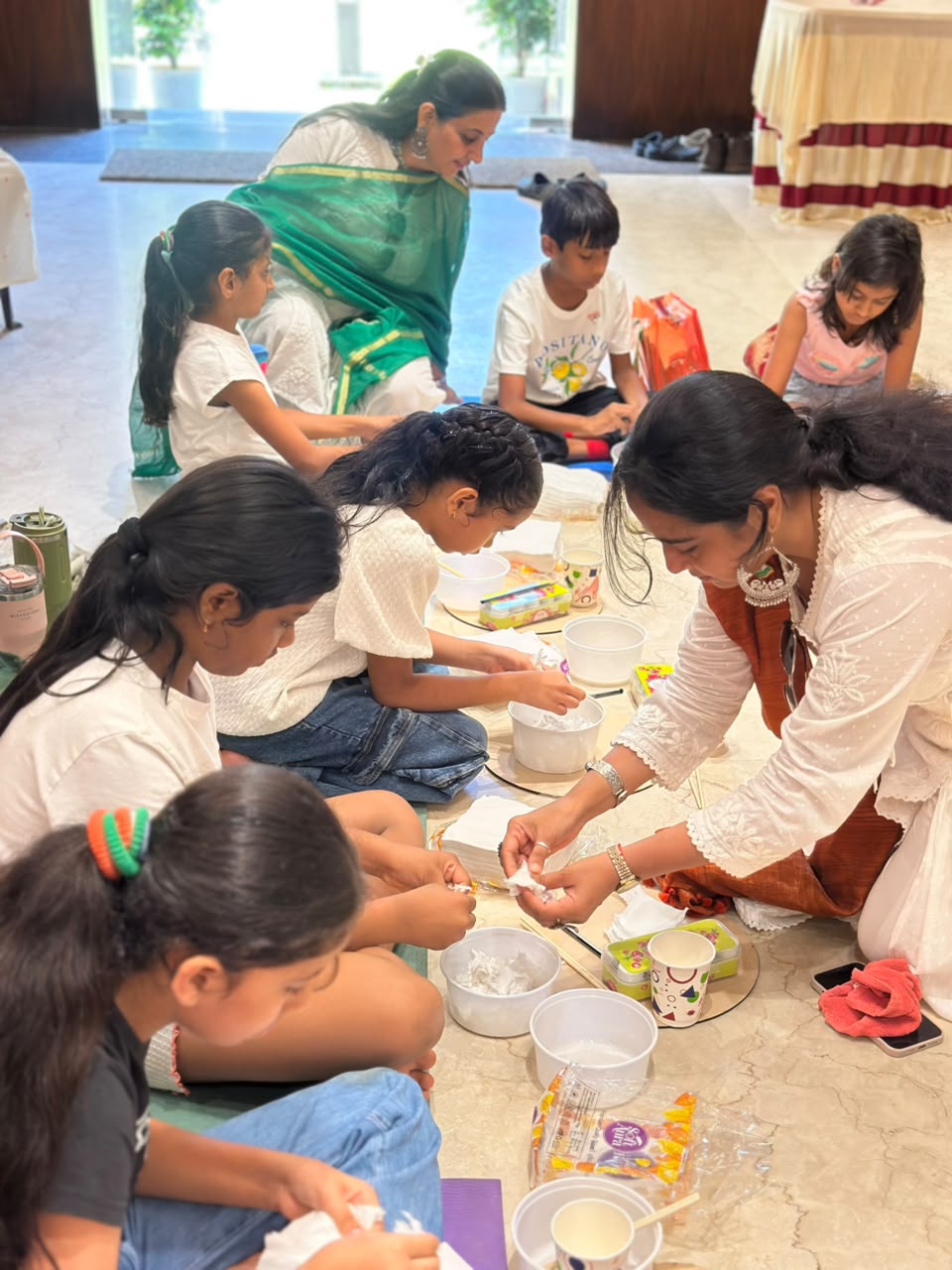 Children at the Skylark Dance and Arts Workshop
